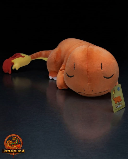 Pokémon schlafendes Glumanda Plüschtier 55×26×16cm - Neu OVP