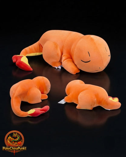 Pokémon schlafendes Glumanda Plüschtier 55×26×16cm - Neu OVP